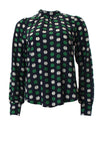 Rant & Rave Beryl Spot Print Top, Navy