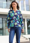 Rant and Rave Fendy Floral Blouse, Navy