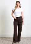 Rant & Rave Harriet Wide Leg Jeans, Brown
