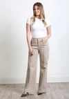 Rant & Rave Harriet Wide Leg Jeans, Stone Grey
