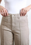 Rant & Rave Harriet Wide Leg Jeans, Stone Grey