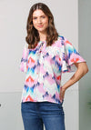 Rant and Rave Janelle Abstract Print Blouse, Pink