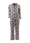 Rant & Rave Floral Pippa Pyjama Set, Black Floral