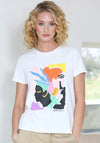 Rant and Rave R&R Riley Graphic T Shirt, White Multi