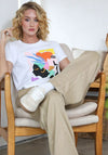 Rant and Rave R&R Riley Graphic T Shirt, White Multi