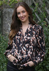 Rant & Rave Brina Frill Blouse, Black