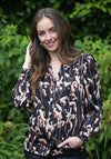 Rant & Rave Brina Frill Blouse, Black
