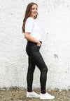 Rant & Rave Bronte Snakeskin Skinny Jean, Black