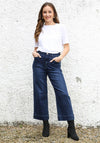 Rant and Rave Polly Crop Flare Jeans, Dark Ink