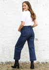 Rant and Rave Polly Crop Flare Jeans, Dark Ink