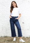 Rant and Rave Polly Crop Flare Jeans, Dark Ink