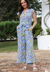 Rant & Rave Jerri Print Jumpsuit, Blue Multi