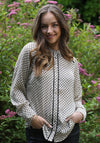 Rant & Rave Teresa Abstract Print Top, Cream