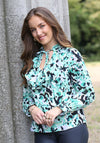 Rant and Rave Ria Ruffled Blouse, Green