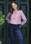 Rant & Rave Canace Spotted Abstract Print Top, Lilac