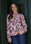 Rant and Rave Ria Ruffled Blouse, Pink