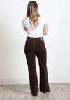 Rant & Rave Bridget Cord Wide Leg Jeans, Brown