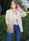 Rant & Rave Bo Stripe Detail Blazer, Beige