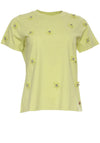 Rant & Rave Ella Flower Round Neck T-Shirt, Lime