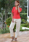 Rant and Rave Betsy Textured Top, Orange