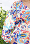 Rant and Rave Ellora Paisley Print Blouse, Blue Multi