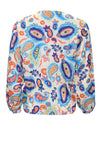 Rant and Rave Ellora Paisley Print Blouse, Blue Multi