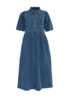 Rant and Rave Jade Denim Midi Dress, Blue