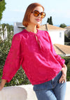Rant and Rave Primrose Floral Blouse, Pink