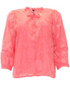 Rant and Rave Primrose Floral Blouse, Coral