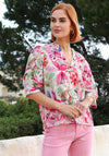 Rant and Rave East Floral Blouse, Pink Multi