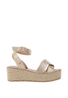 Rant & Rave Anika Woven Platform Sandals, Gold