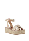 Rant & Rave Anika Woven Platform Sandals, Gold