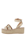 Rant & Rave Anika Woven Platform Sandals, Gold