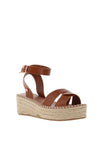 Rant & Rave Anika Woven Platform Sandals, Tan