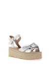 Rant & Rave Breena Knotted Espadrille Sandals, Silver