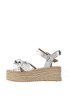 Rant & Rave Breena Knotted Espadrille Sandals, Silver