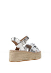 Rant & Rave Breena Knotted Espadrille Sandals, Silver