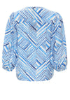 Rant & Rave Alexis Stiped Pattern Blouse, Blue