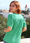 Rant & Rave Betsy Textured Top, Green