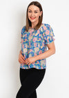 Rant & Rave Tracey Rose Print Top, Blue