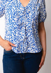 Rant and Rave Willa Floral Blouse, Blue