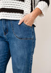 Rant & Rave Janette Wide Leg Jeans, Medium Blue