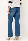 Rant & Rave Janette Wide Leg Jeans, Medium Blue