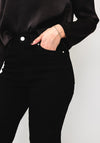 Rant & Rave Jane Wide Leg Short Leg Jeans, Black