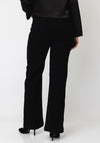 Rant & Rave Jane Wide Leg Extra Short Jeans, Black