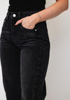 Rant & Rave Bailey Barrel Short Leg Jeans, Black