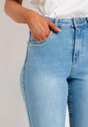 Rant & Rave Kellie Super High Rise Mom Jeans, Light Blue