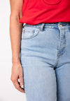 Rant and Rave Cassidy Cropped Mom Jeans, Light Blue