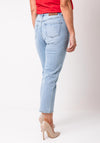 Rant and Rave Cassidy Cropped Mom Jeans, Light Blue