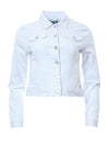 Rant & Rave Kayla Short Denim Jacket, Optic White